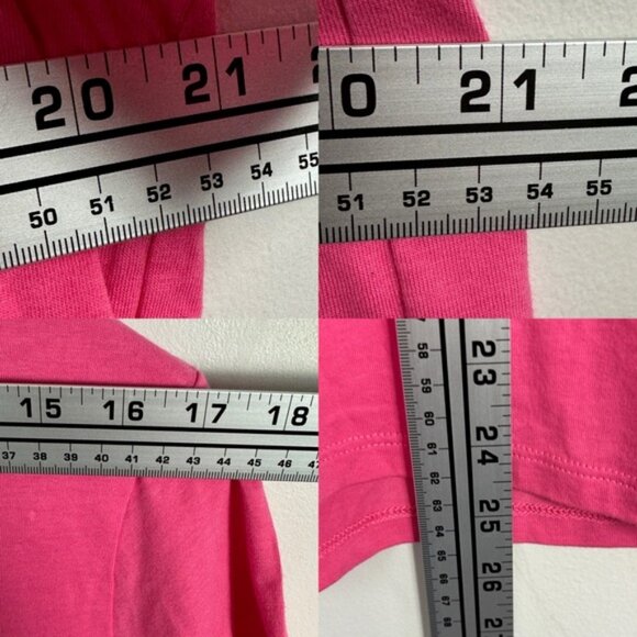 Sezane Bubblegum Pink Conrad Organic Cotton T-Shirt Size Large French Tee Crew L - Picture 9 of 13